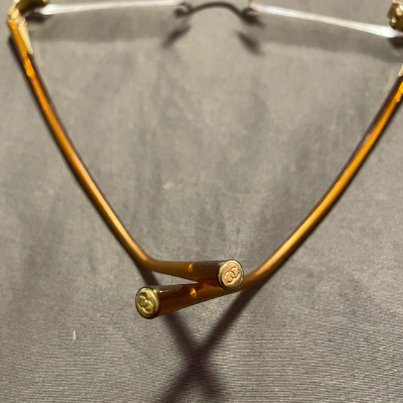 CHANEL Glasses Gold Logo with Case - Picture 5 of 10